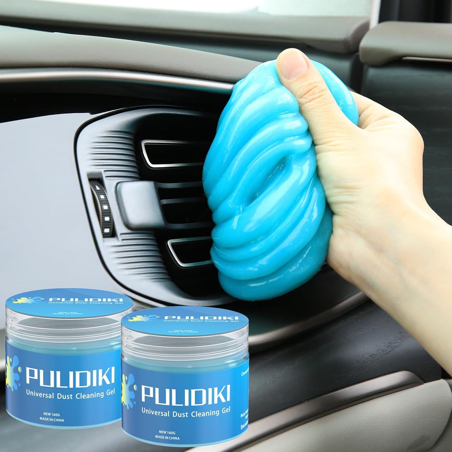 Car Cleaning Gel Clean Putty Auto Detail Tools Slime Cleaner Interior Car Accessories Christmas Stocking Stuffers Gifts for Men Women Teens White Elephant Gifts Adults 2Pack